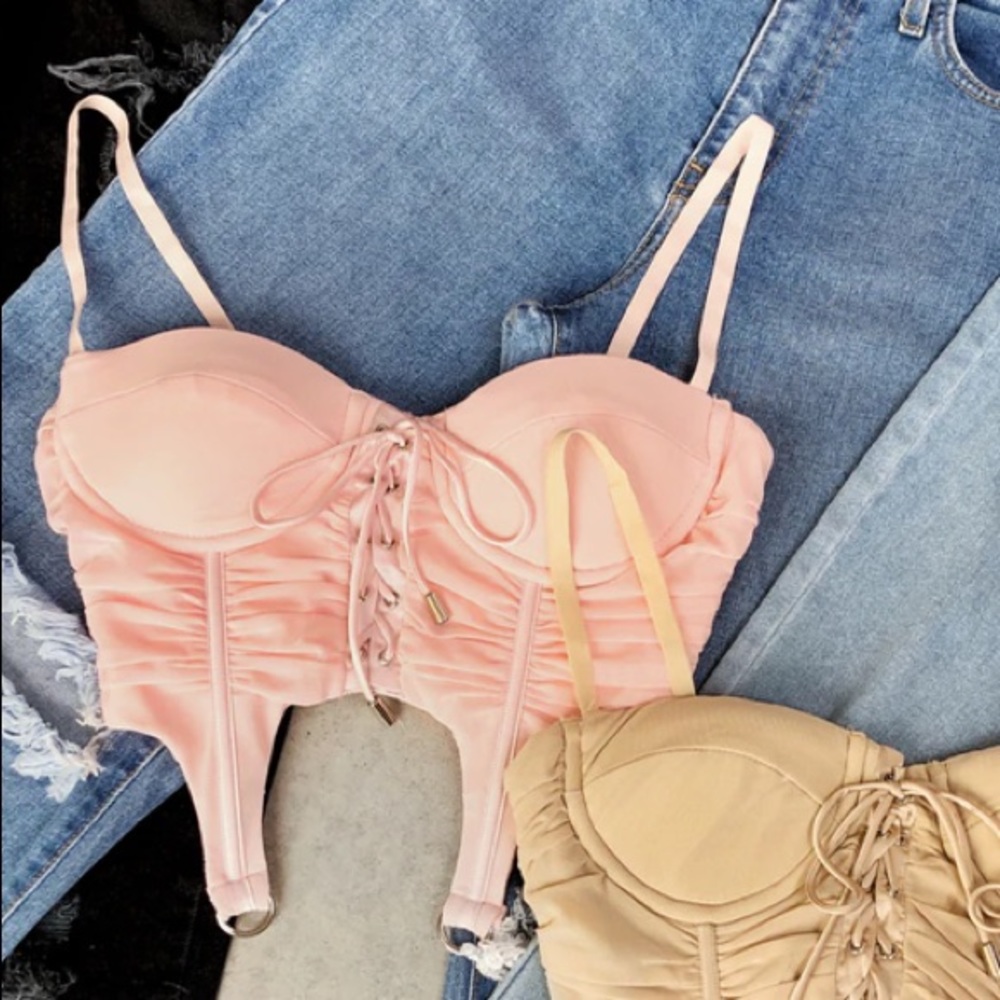 Pink corset!